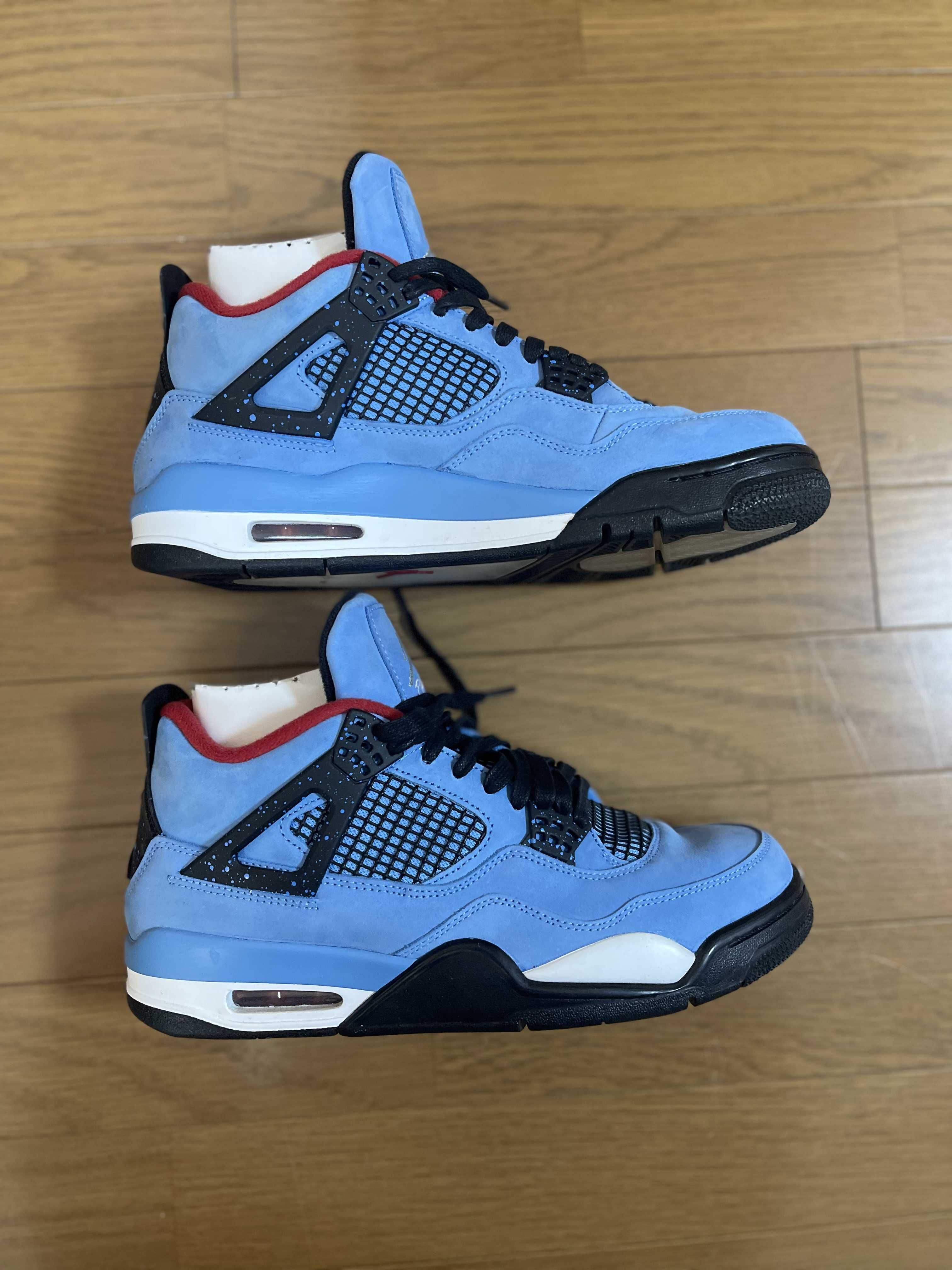Travis Scott × Nike Air Jordan 4 Retro Cactus Jack "University Blue"