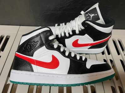 Nike Women's Air Jordan 1 Mid "White/Red/Yellow"