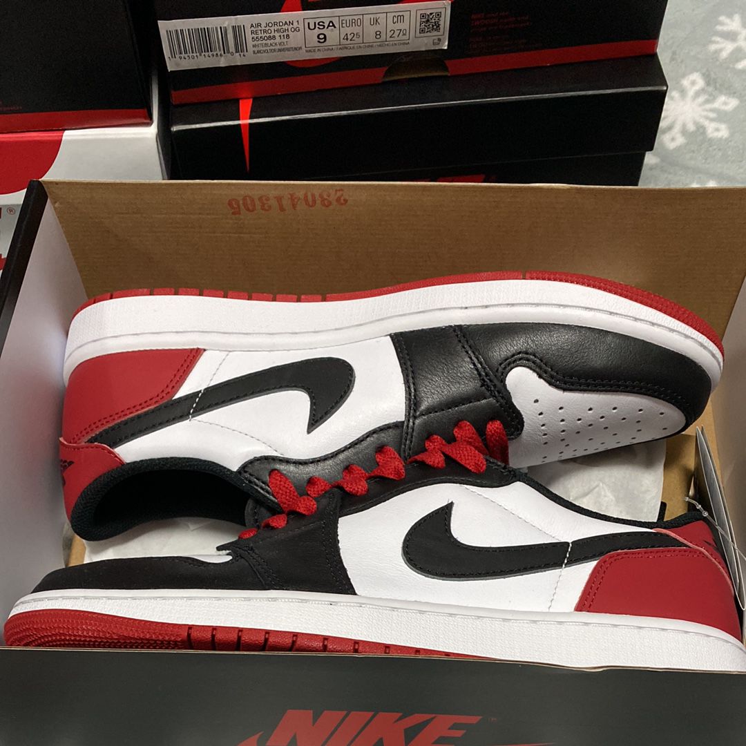 Nike Air Jordan 1 Retro Low OG "Black Toe"
