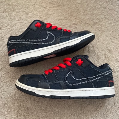 Wasted Youth × Nike SB Dunk Low "Black Denim" / VERDY