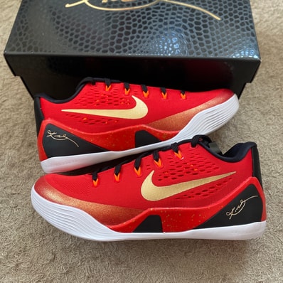 Nike Kobe 9 Low Protro EM "China/University Red and Metallic Gold"