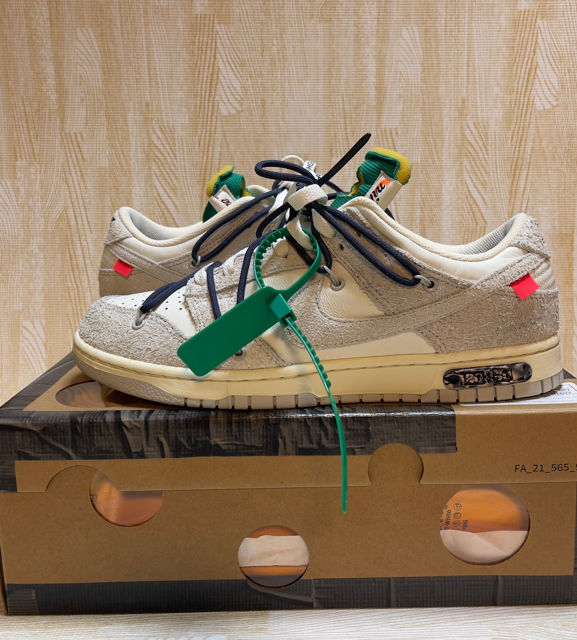 Off-White × Nike Dunk Low "Sail/Neutral Grey/Gridiron"