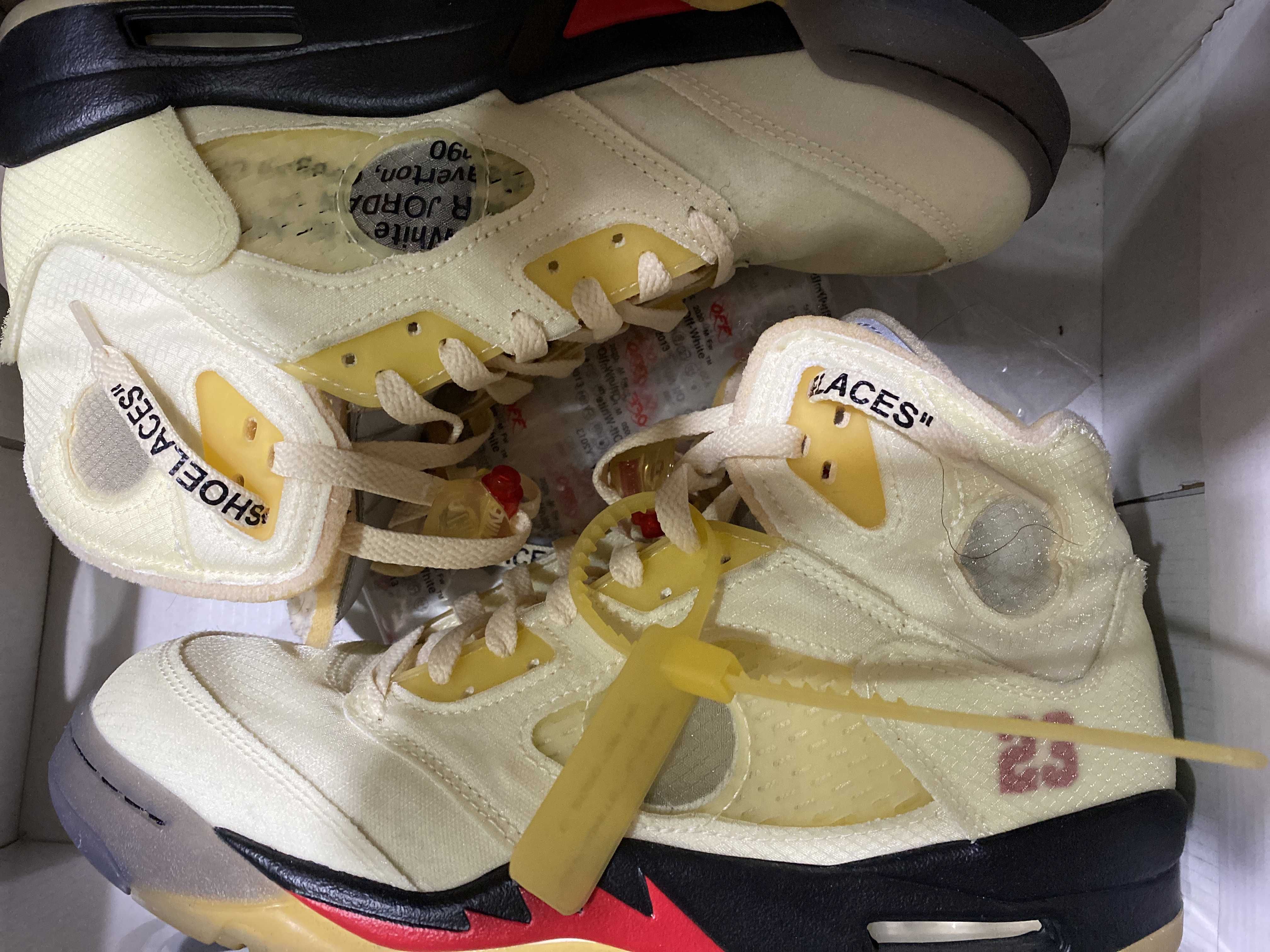 Off-White × Nike Air Jordan 5 "Sail"