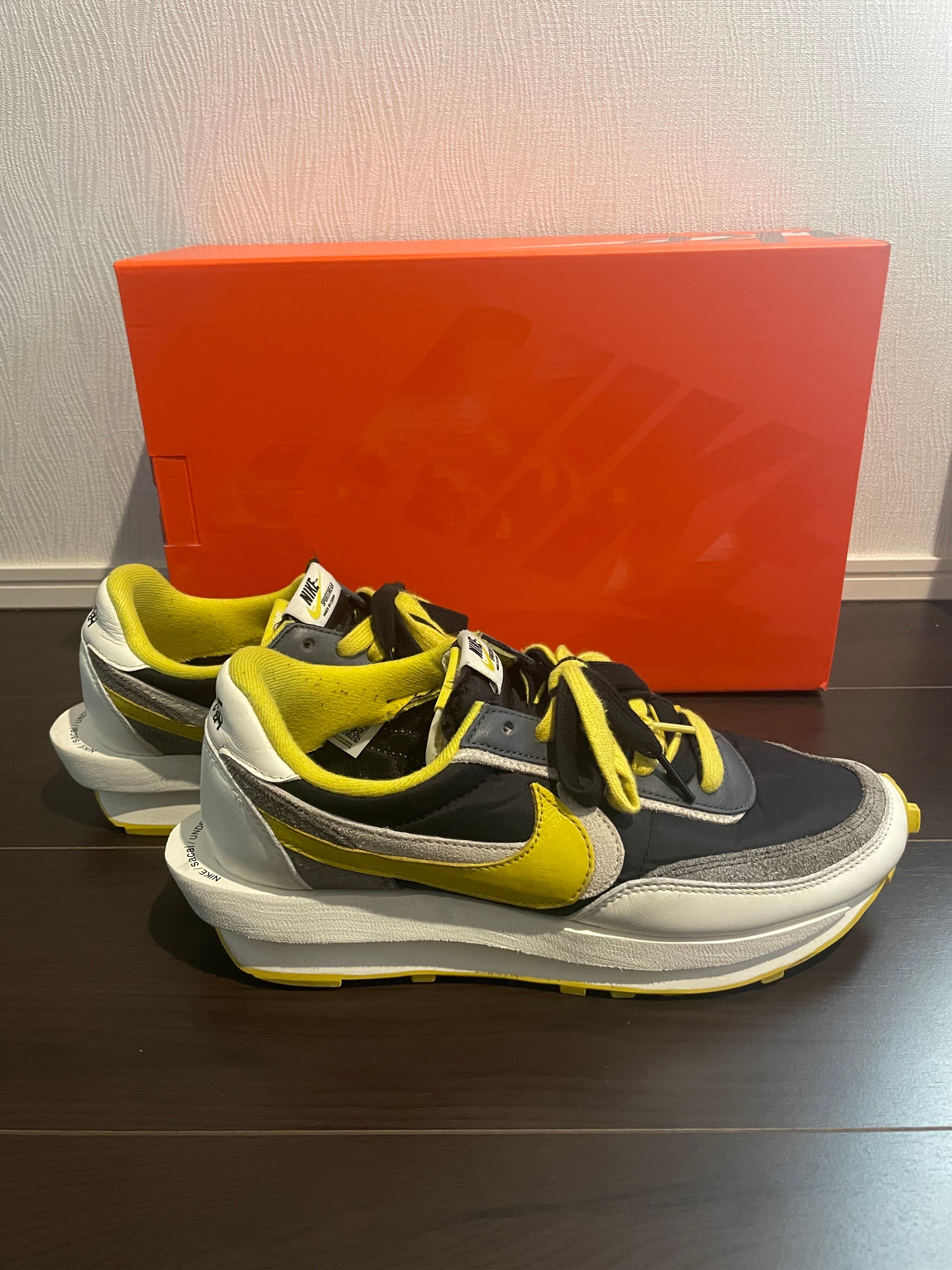 UNDERCOVER × sacai × Nike LD Waffle "Black/Sail-Dark Grey-Bright Citron"