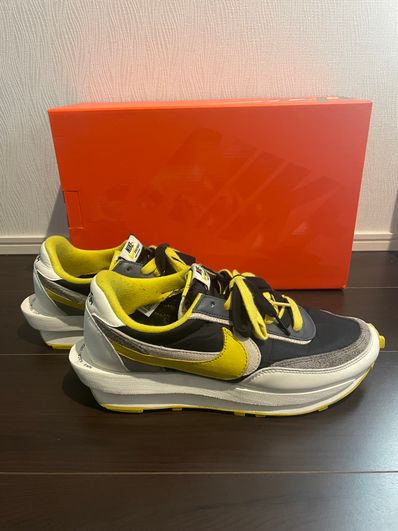 UNDERCOVER × sacai × Nike LD Waffle "Black/Sail-Dark Grey-Bright Citron"