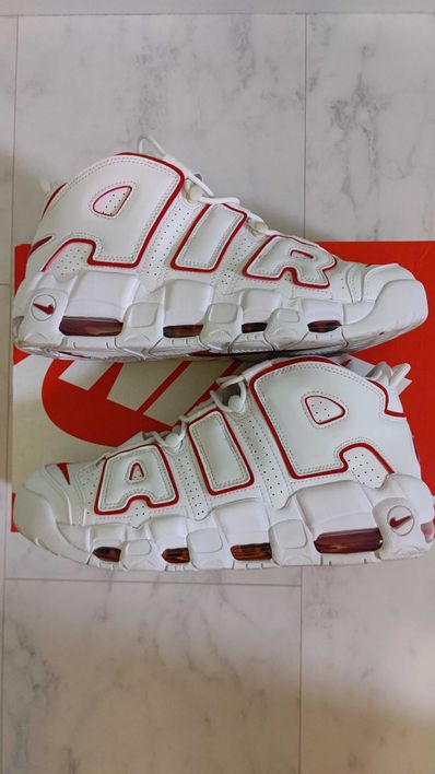 NIKE AIR MORE UPTEMPO "WHITE/VARSITY RED" (2021)