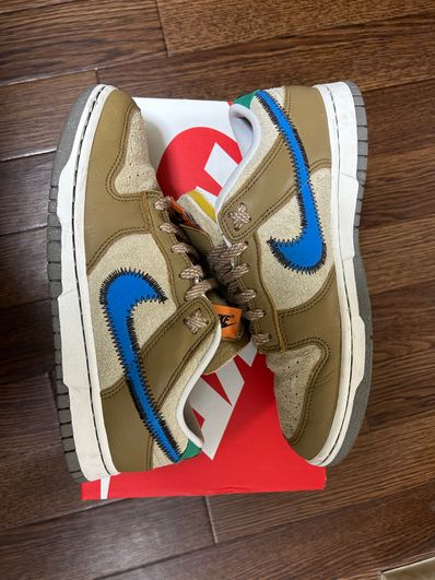 size? × Nike Dunk Low "Dark Driftwood/Photo BlueRattan"