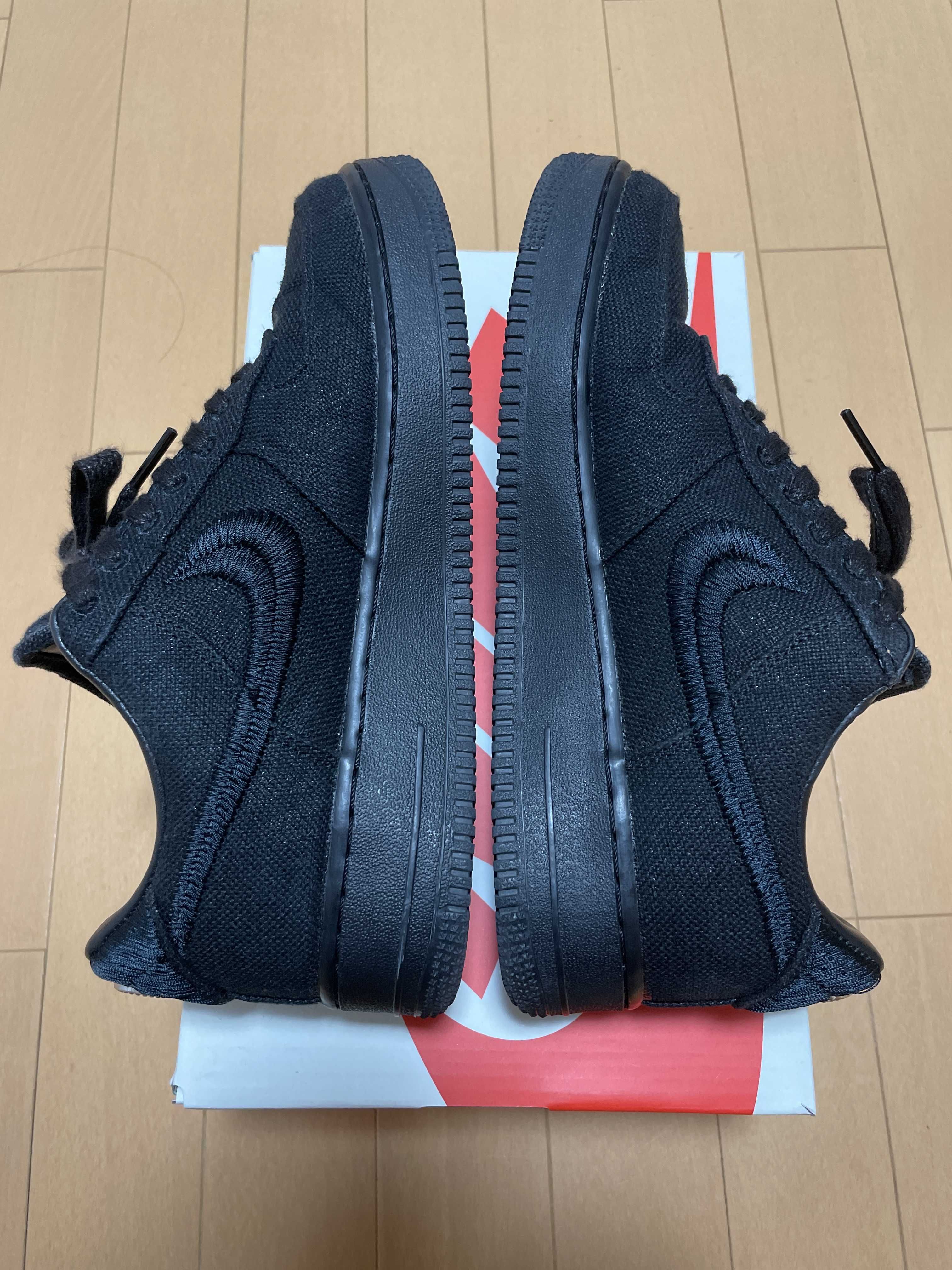 Stussy × Nike Air Force 1 Low "Triple Black"