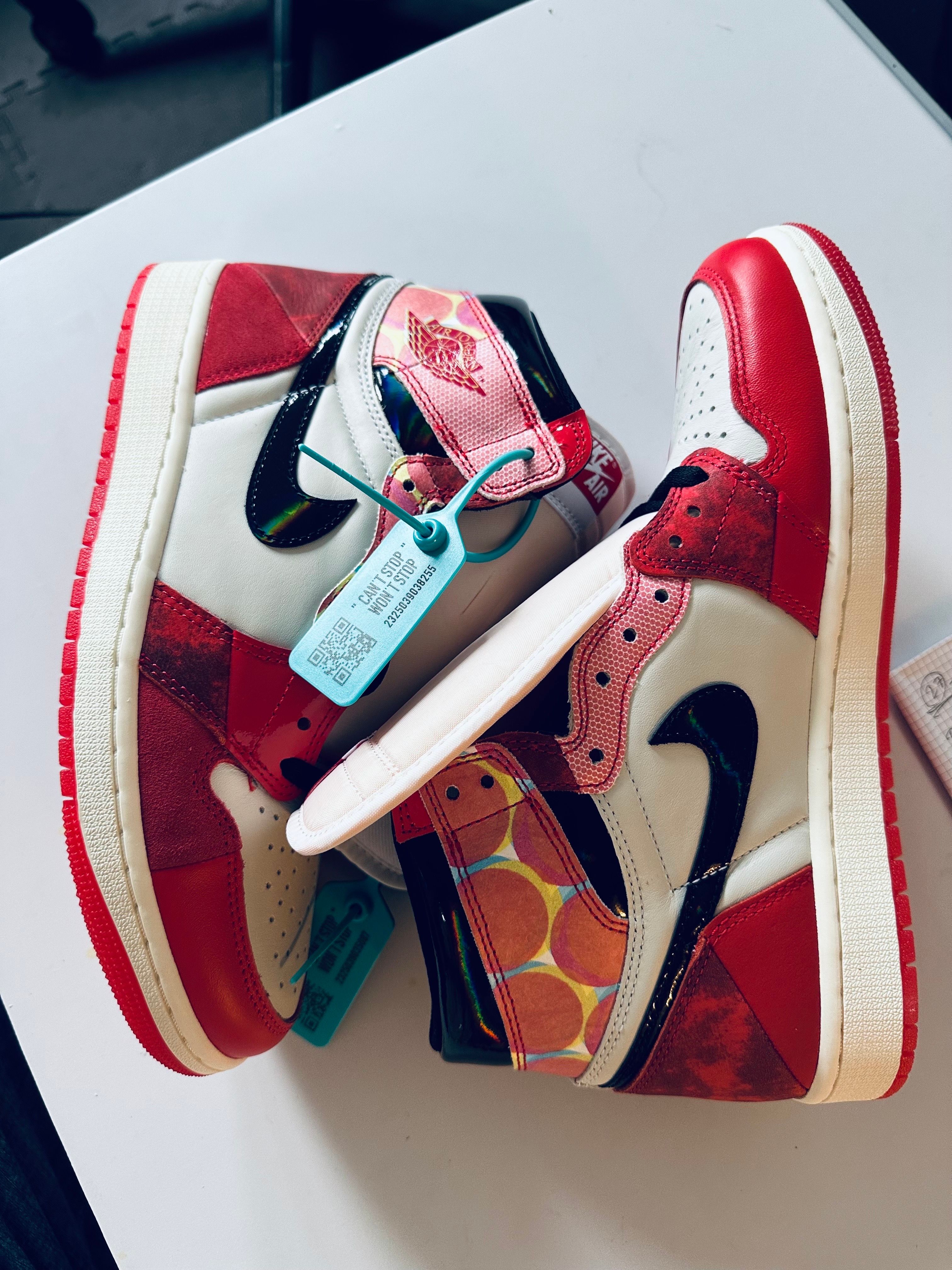 Spider-Man × Nike Air Jordan 1 Retro High OG SP "Spider-Man: Across the Spider-Verse/University Red"