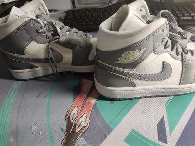 Nike Women's Air Jordan 1 Mid "Grey/Sail"