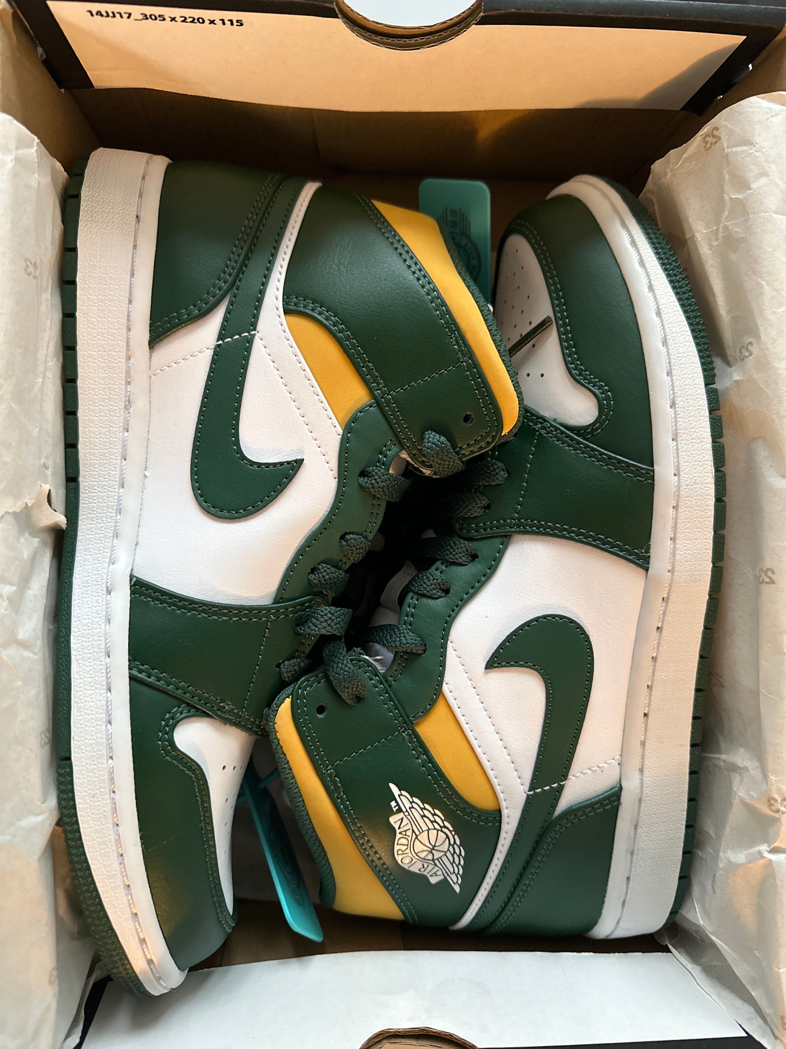 Nike Air Jordan 1 Mid "Seattle Supersonics" 