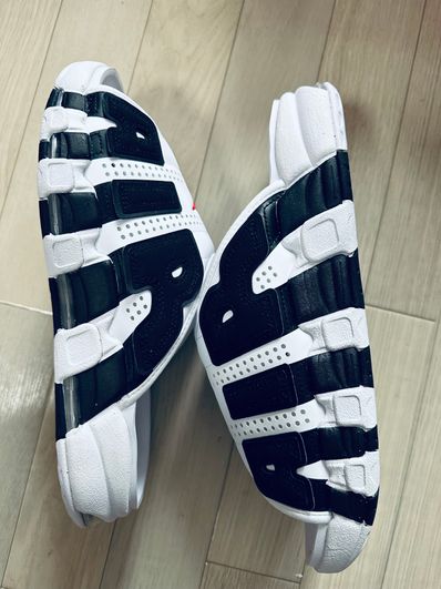 Nike Air More Uptempo Slide "White and Black"
