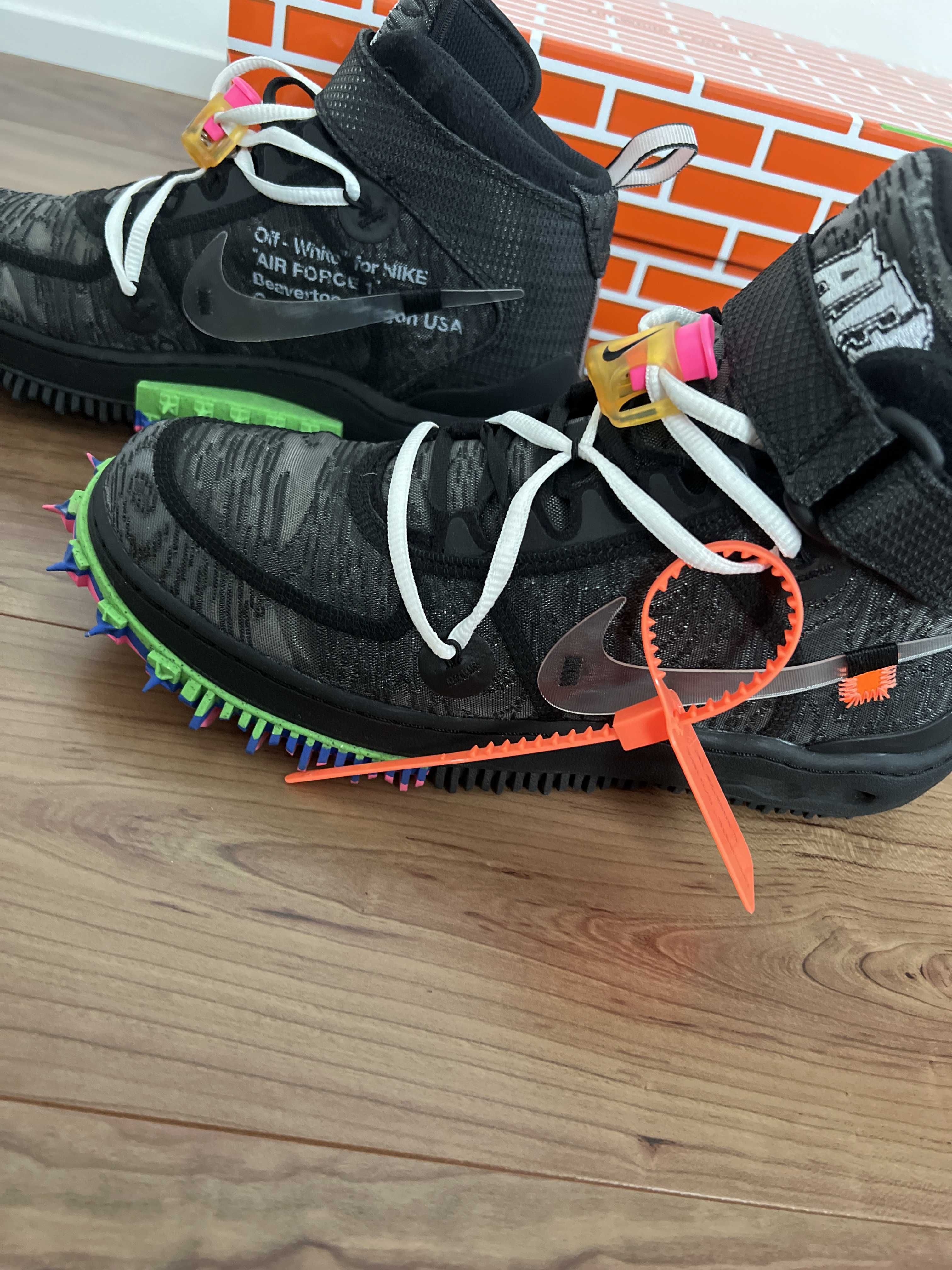 Off-White × Nike Air Force 1 Mid "Black"