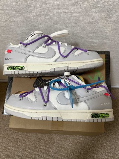 Off-White × Nike Dunk Low "Sail/Neutral Gray"