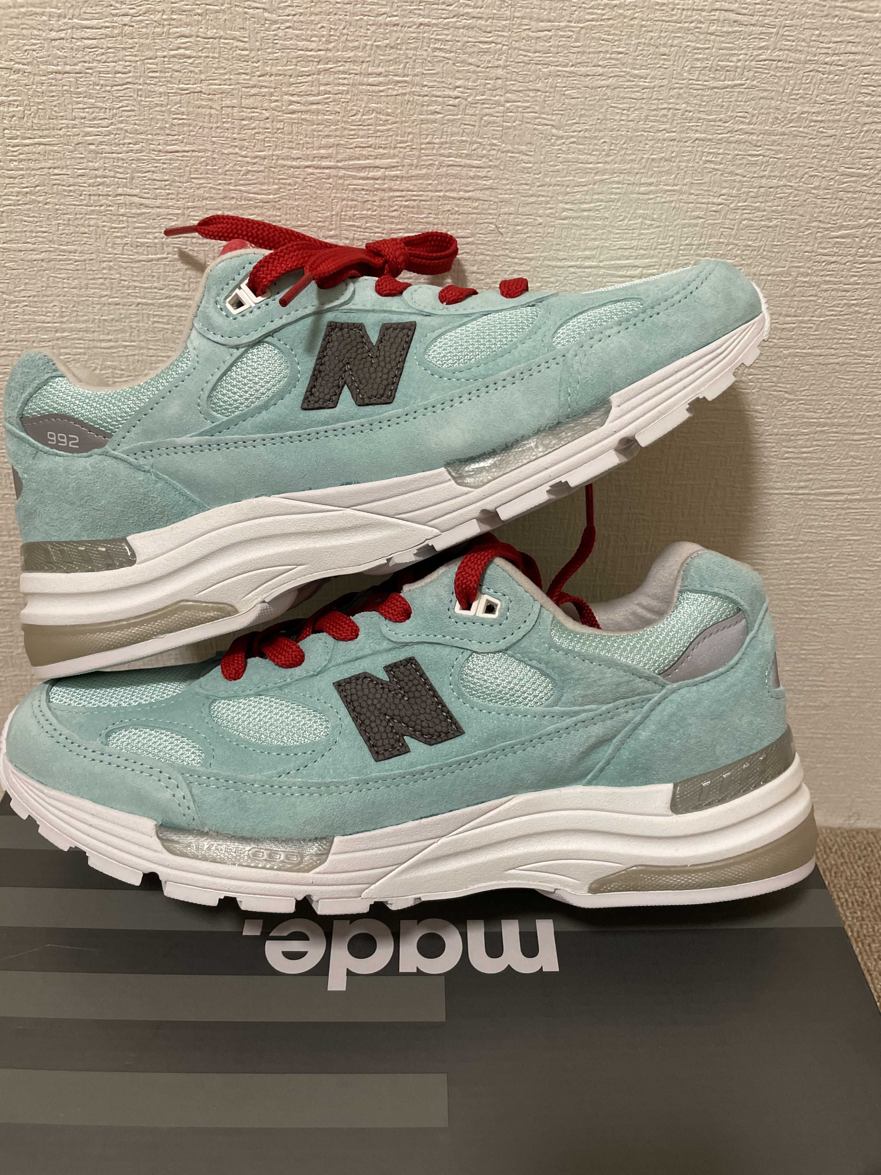 KITH × New Balance 992 Kithmas "Teal/Gray"