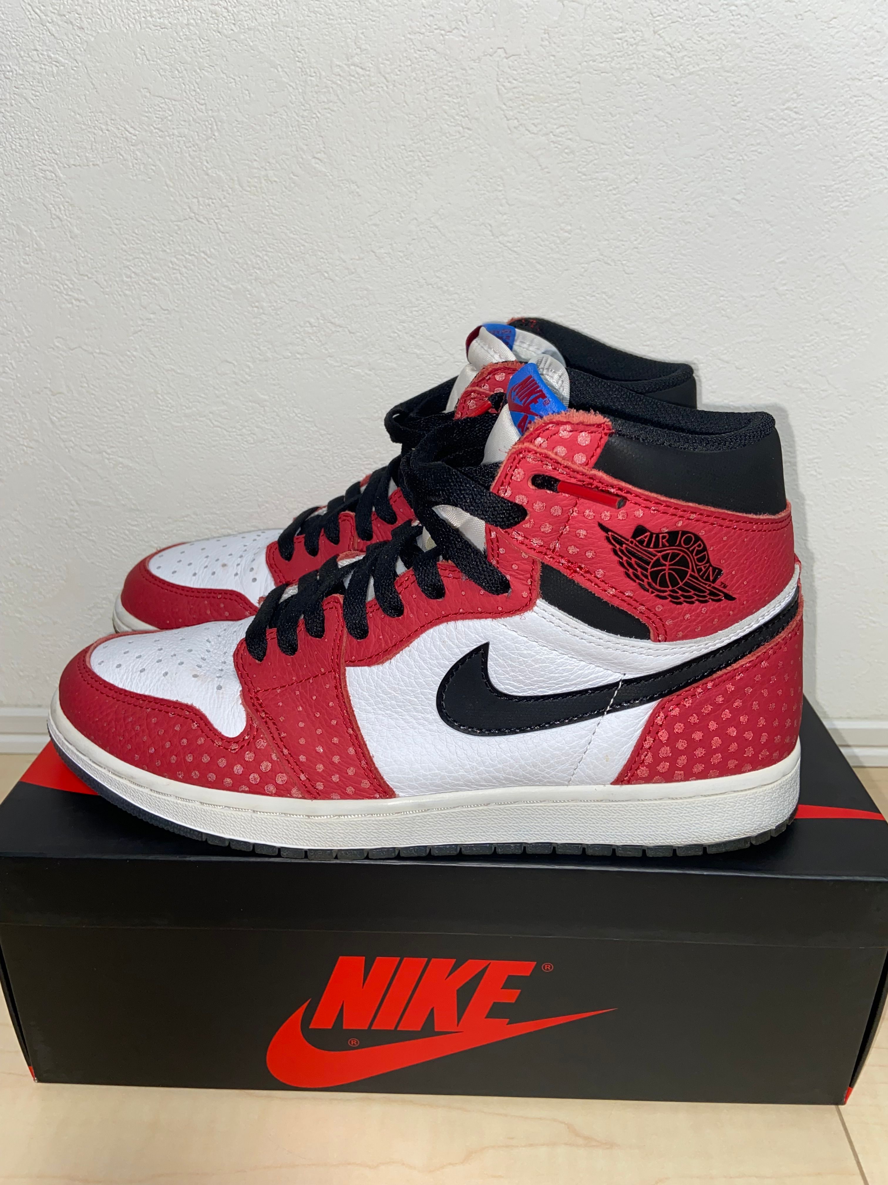 Spiderman × Nike Air Jordan 1 Origin Story "Gym Red/White/Photo Blue/Black"