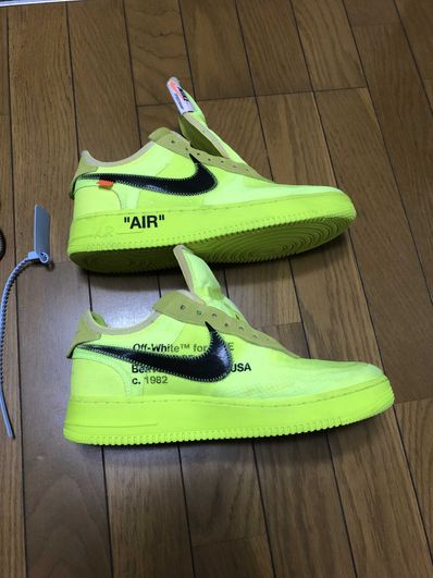 Off-White × Nike Air Force 1 Low "Volt"