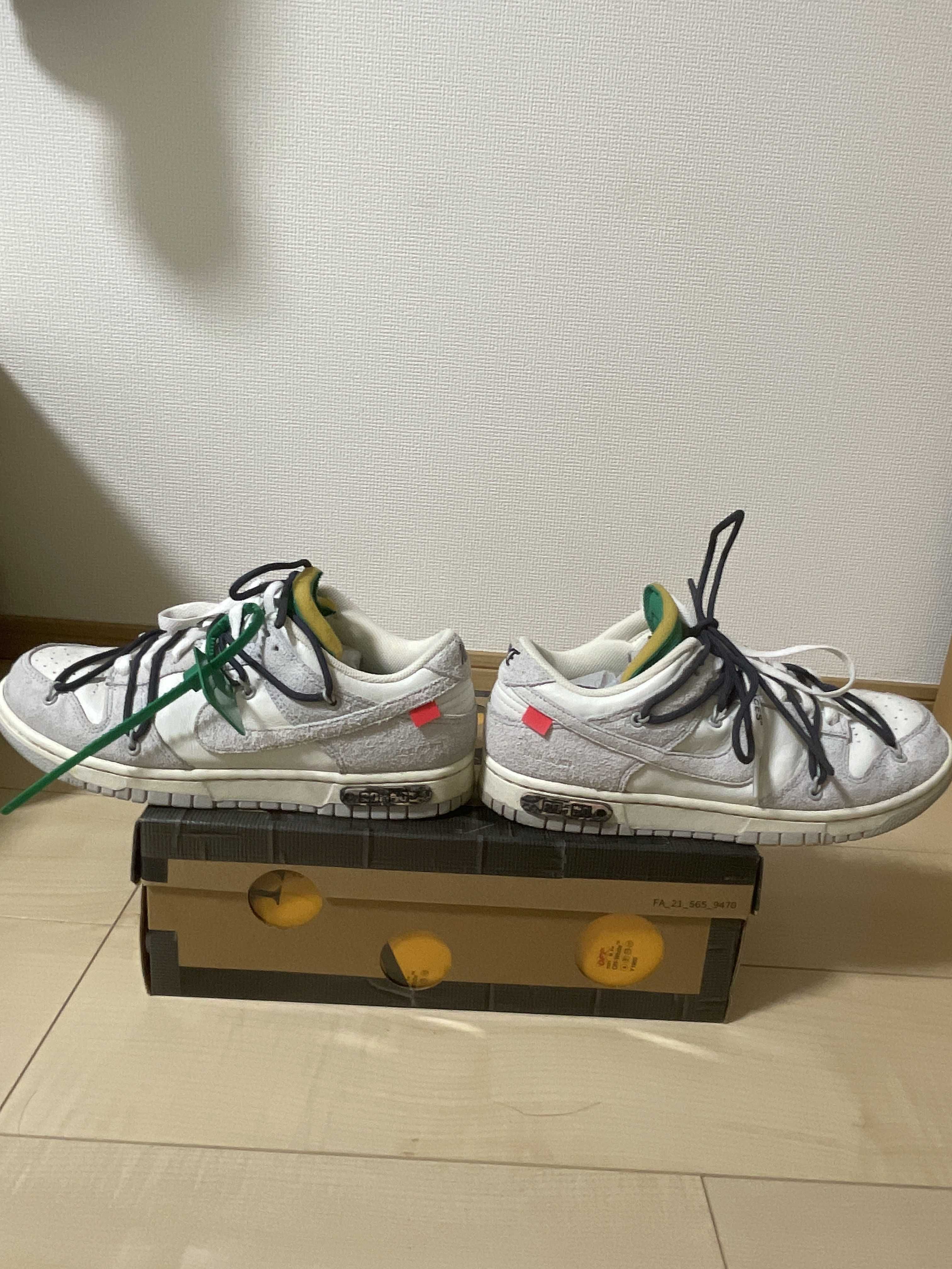 Off-White × Nike Dunk Low "Sail/Neutral Grey/Gridiron"