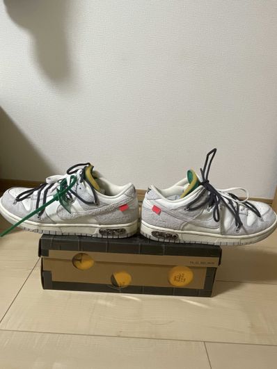 Off-White × Nike Dunk Low "Sail/Neutral Grey/Gridiron"