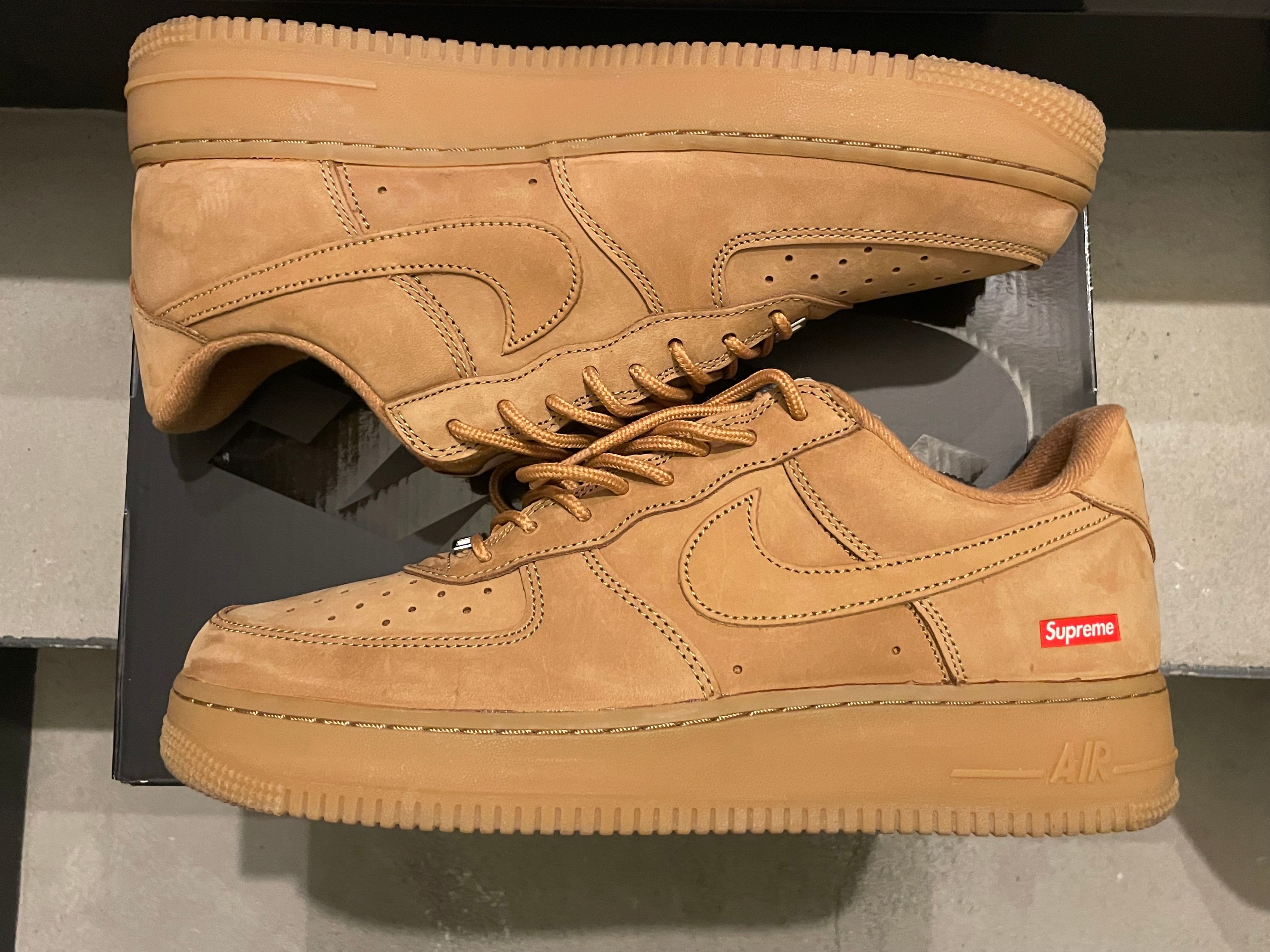 Supreme × Nike Air Force 1 Low "Flax/Wheat"