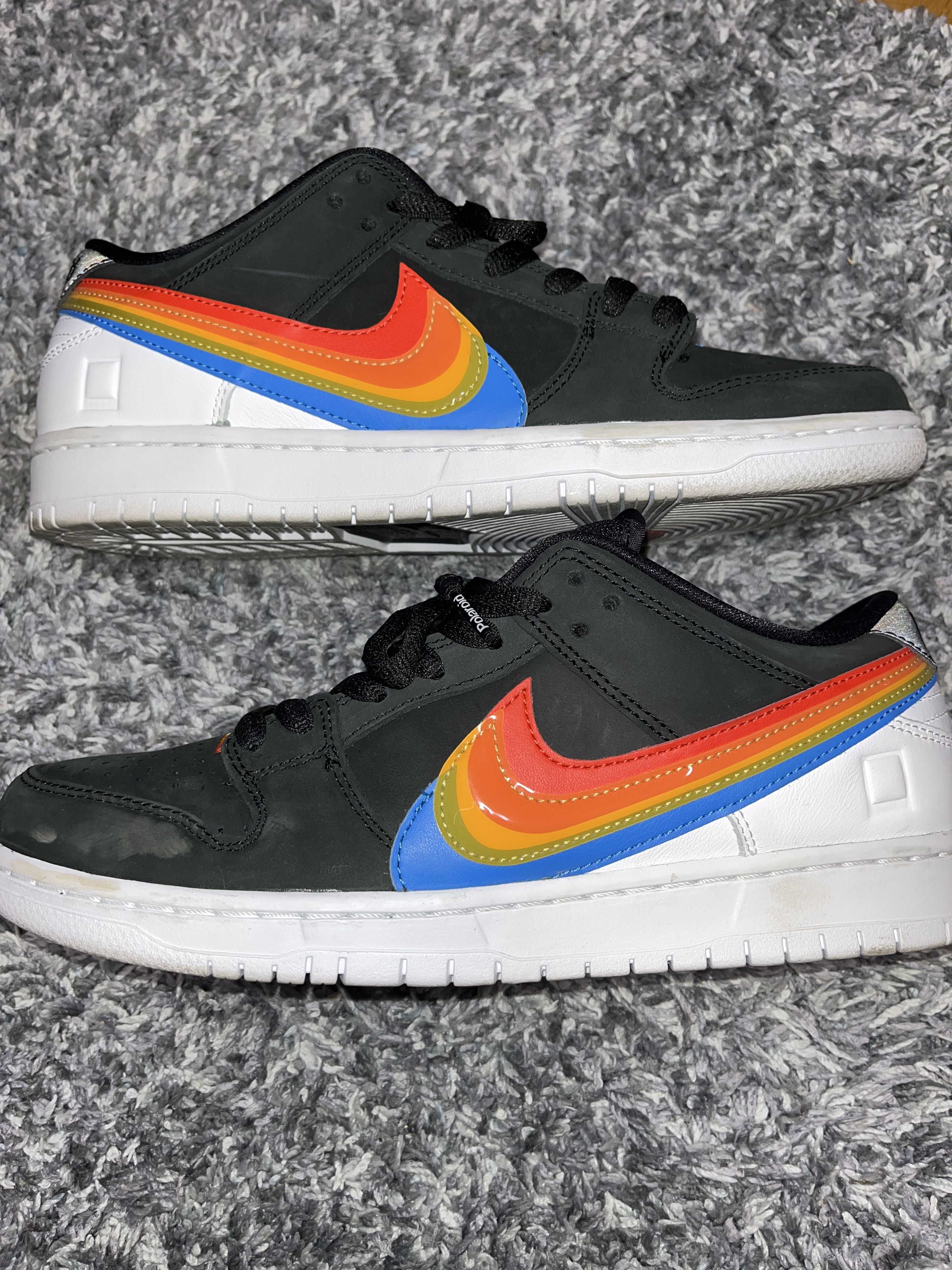 Polaroid × Nike SB Dunk Low Pro QS "Black/White"