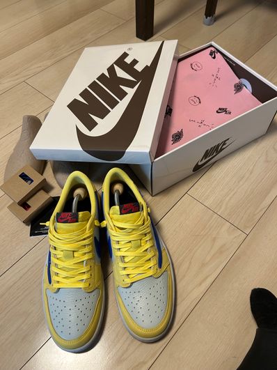 Travis Scott × Nike Women's Air Jordan 1 Retro Low OG "Canary"