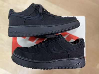 Stussy × Nike Air Force 1 Low "Triple Black"