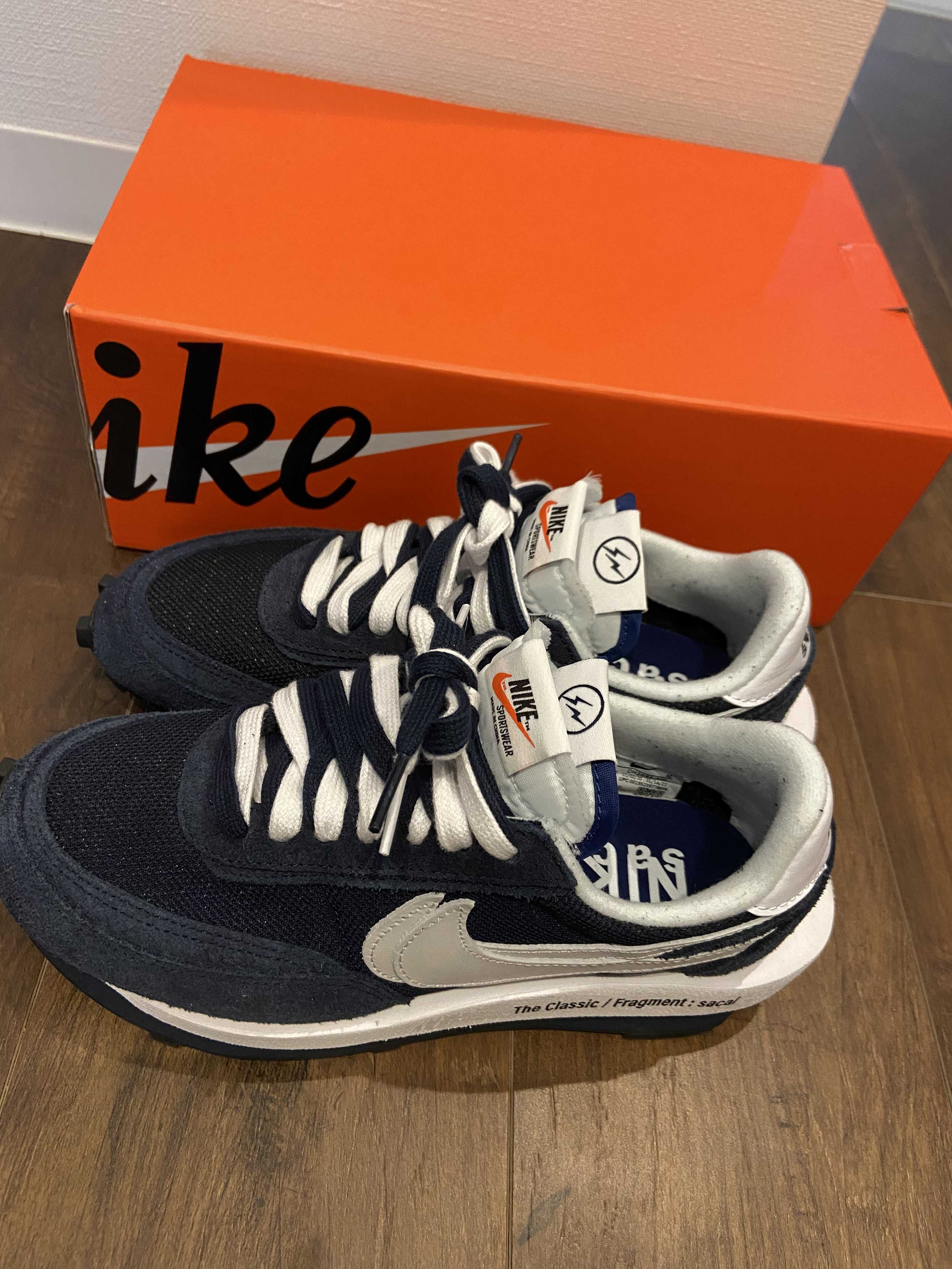 Fragment × sacai × Nike LD Waffle "Blackended Blue"