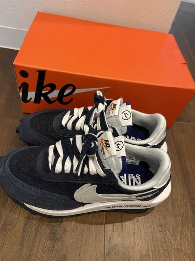 Fragment × sacai × Nike LD Waffle "Blackended Blue"