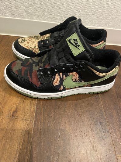 NIKE DUNK LOW SE "BLACK MULTI CAMO"