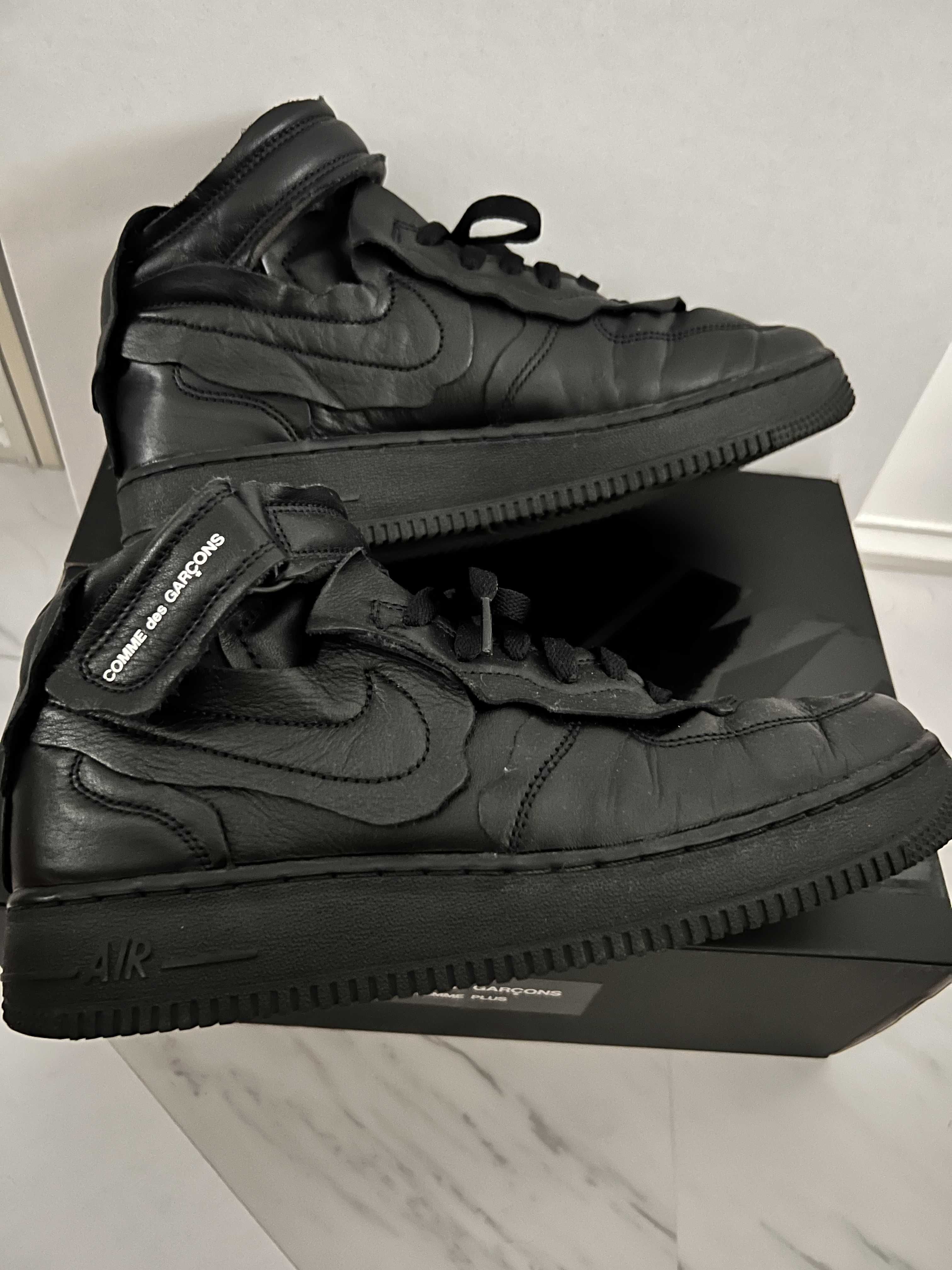 COMME des GARCONS × NIKE AIR FORCE 1 MID "BLACK"