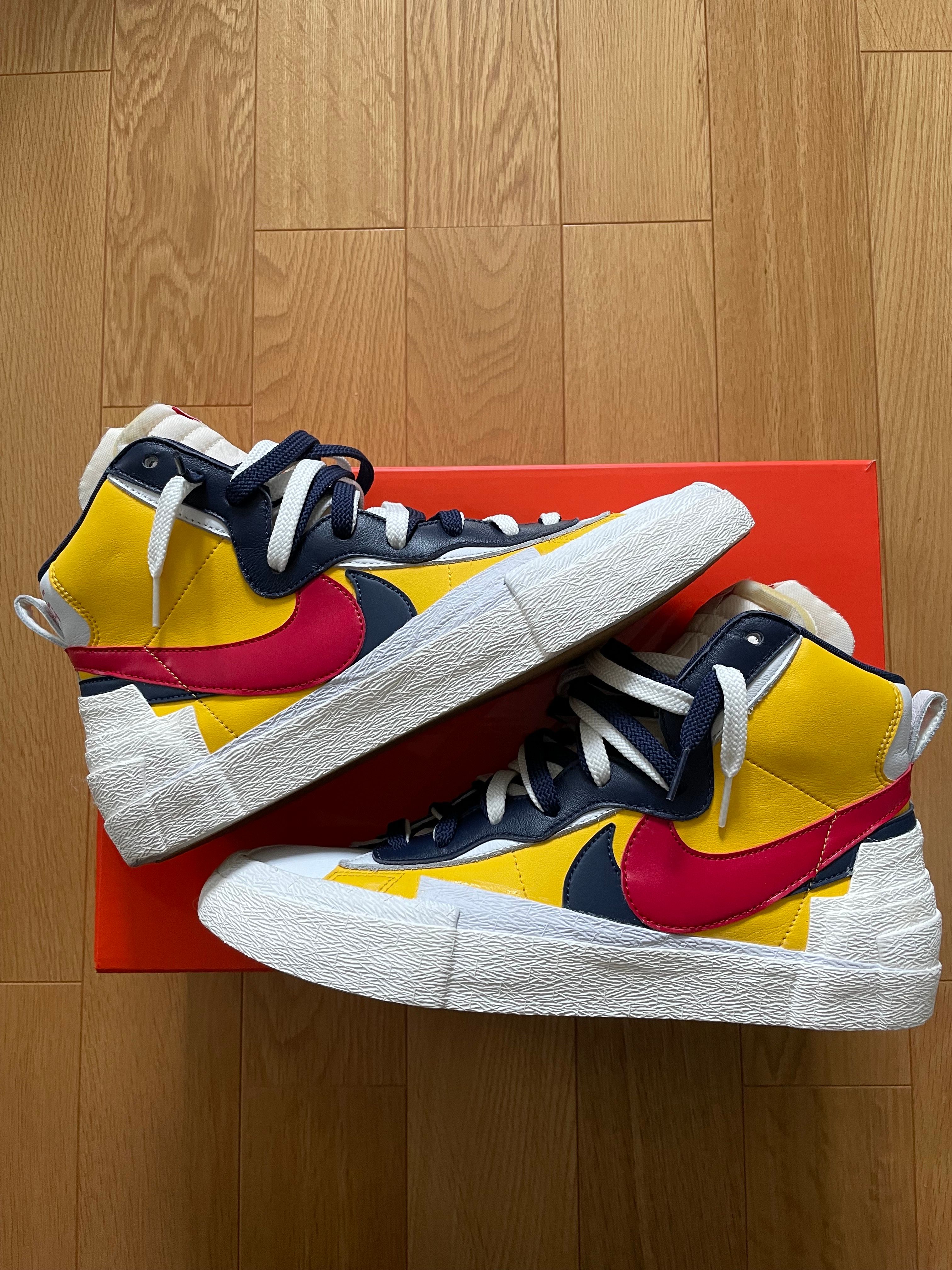 sacai × Nike Blazer Mid "Varsity Maize/Varsity Red"
