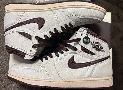 A Ma Maniere × Nike Air Jordan 1 Retro High OG "Sail and Burgundy"