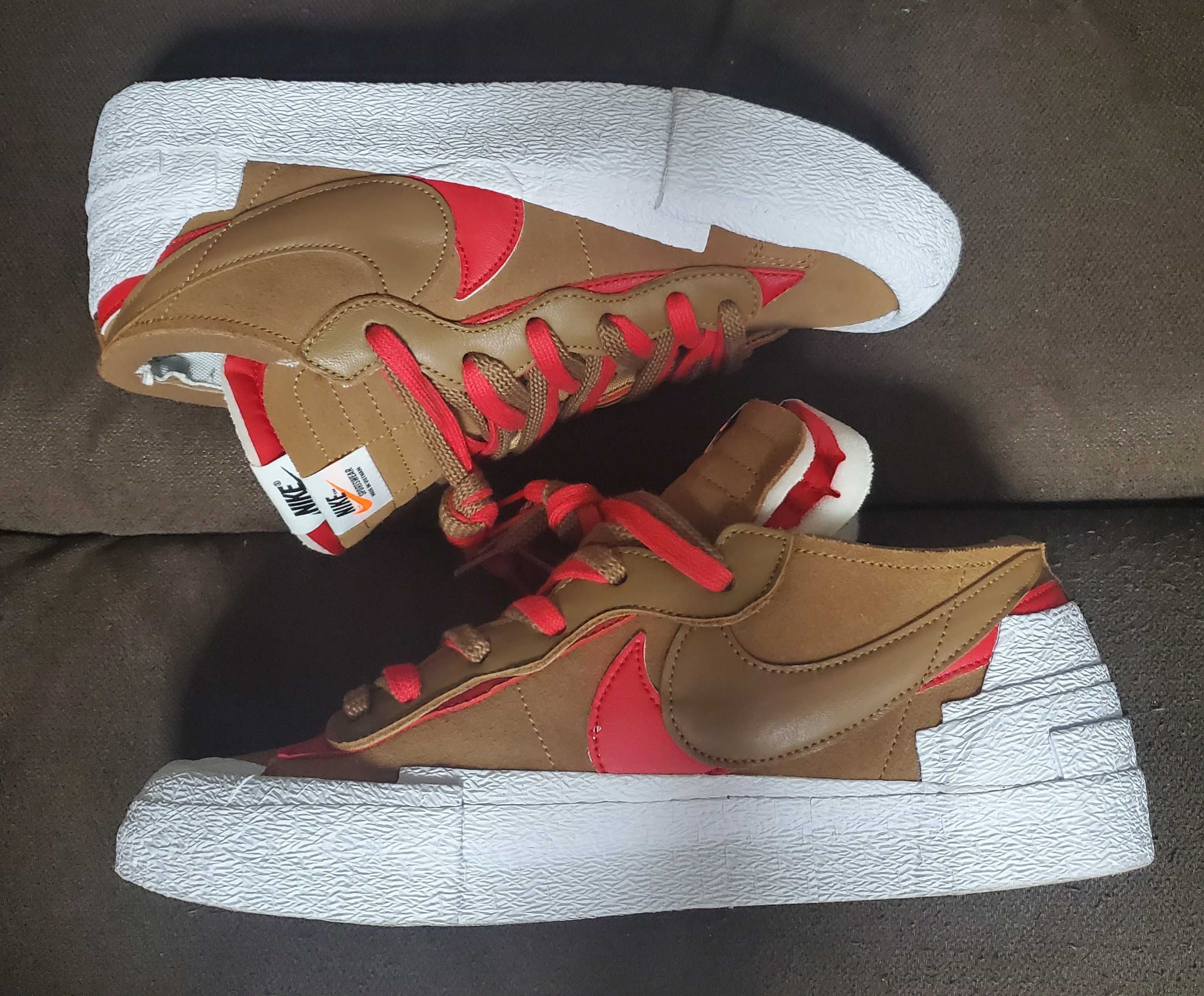 SACAI × NIKE BLAZER LOW "BRITISH TAN"