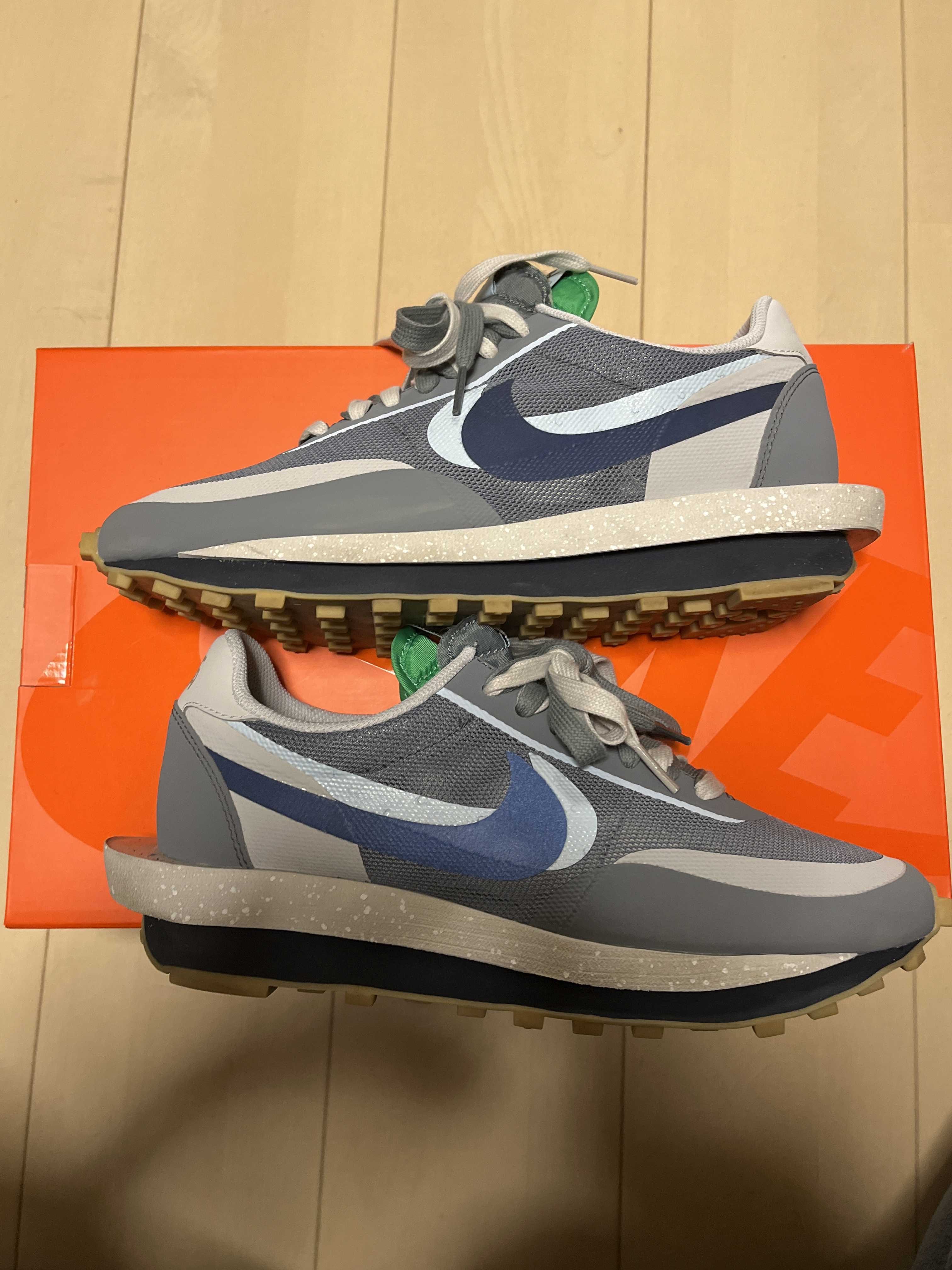 CLOT × Sacai × Nike LD Waffle "Grey Obsidian/Cool Grey"