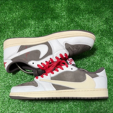 Travis Scott × Nike Air Jordan 1 Low OG SP "Reverse Mocha/Sail and Ridgerock"