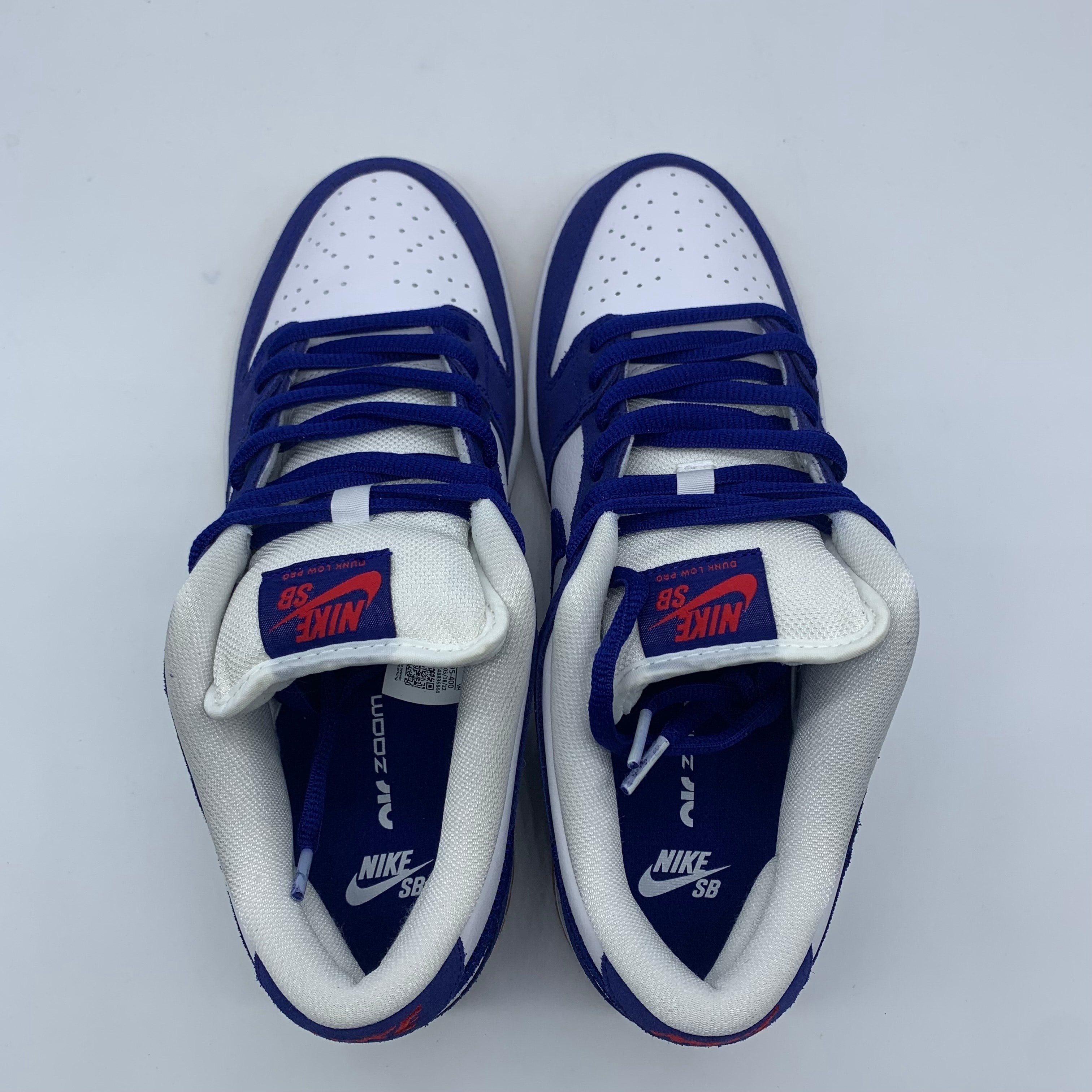 Nike SB Dunk Low "Los Angeles Dodgers/Deep Royal Blue"