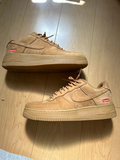 Supreme × Nike Air Force 1 Low "Flax/Wheat"