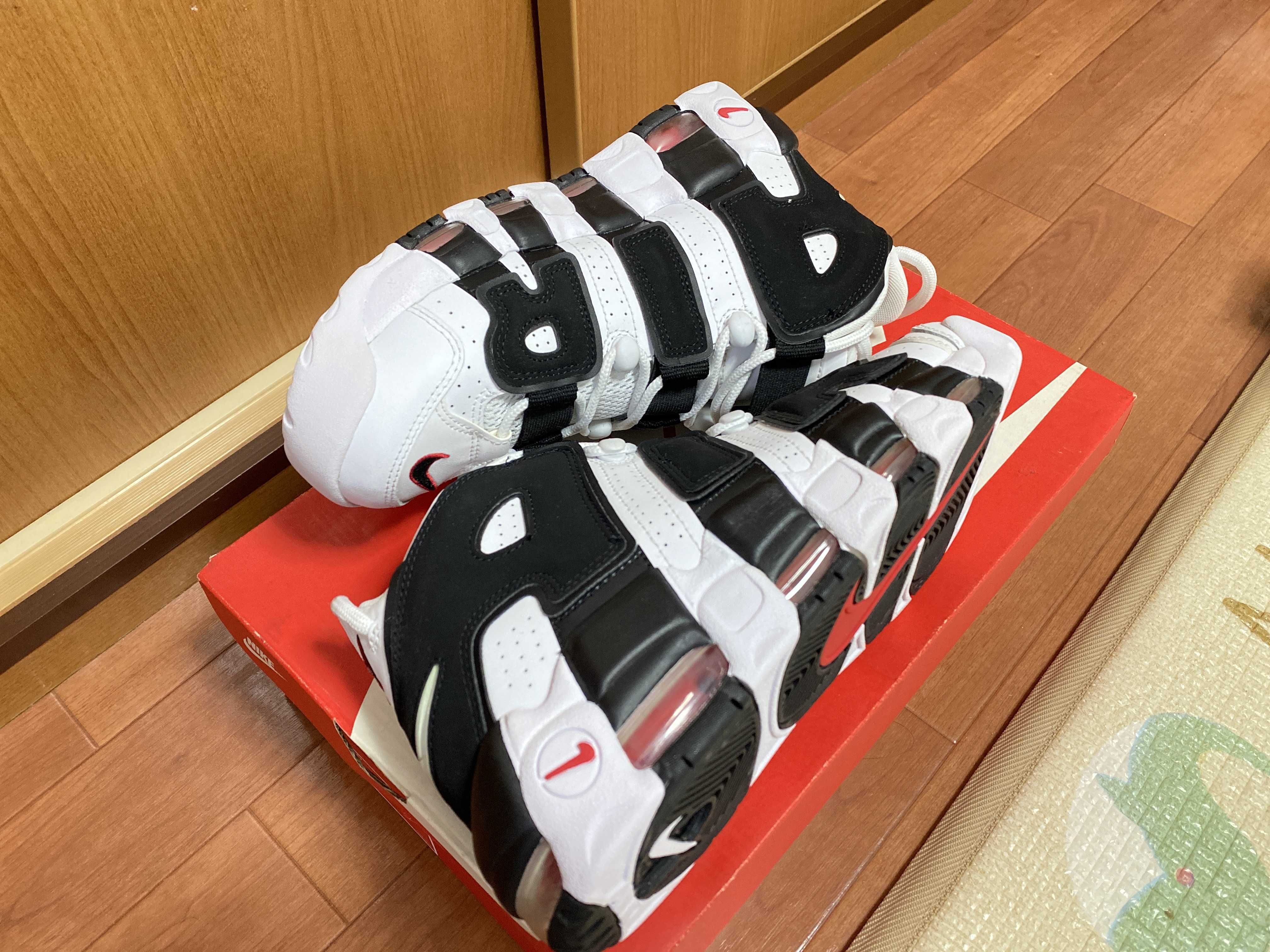 Nike Air More up Tempo "White/Black/University Red"(~2018)