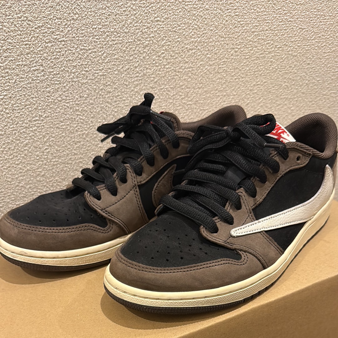 Travis Scott × Nike Air Jordan 1 Low OG SP-T "Black/Dark Mocha"