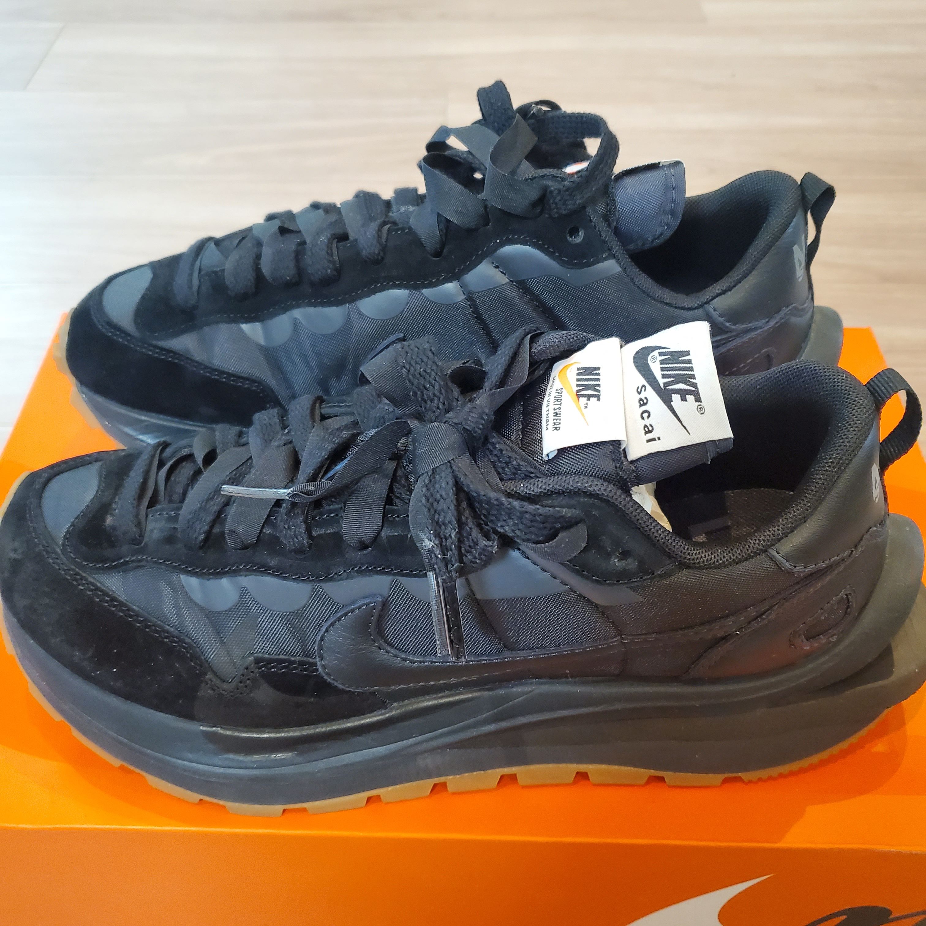 sacai × Nike VaporWaffle "Black Gum"