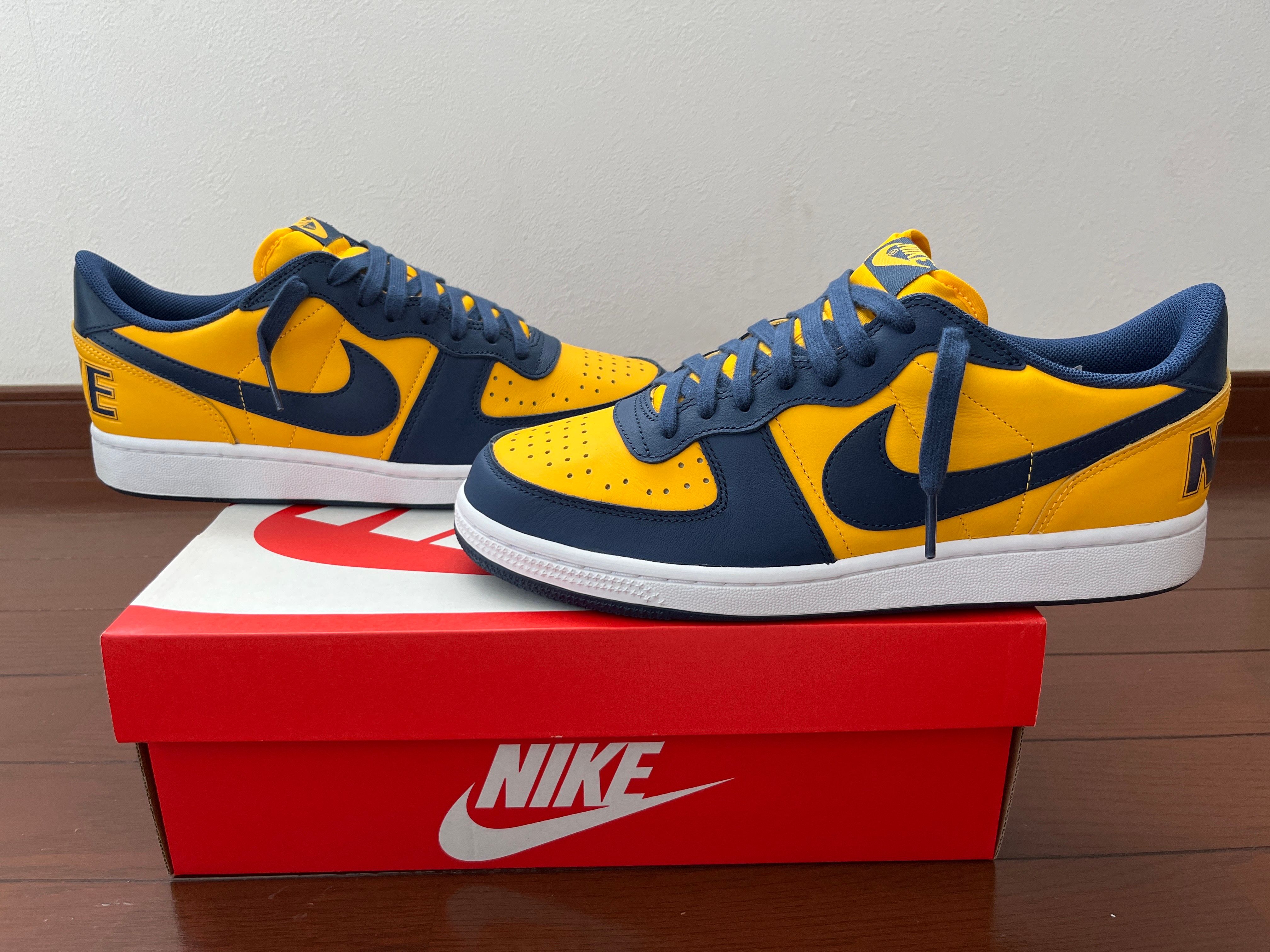 Nike Terminator Low "University Gold and Navy/Michigan"