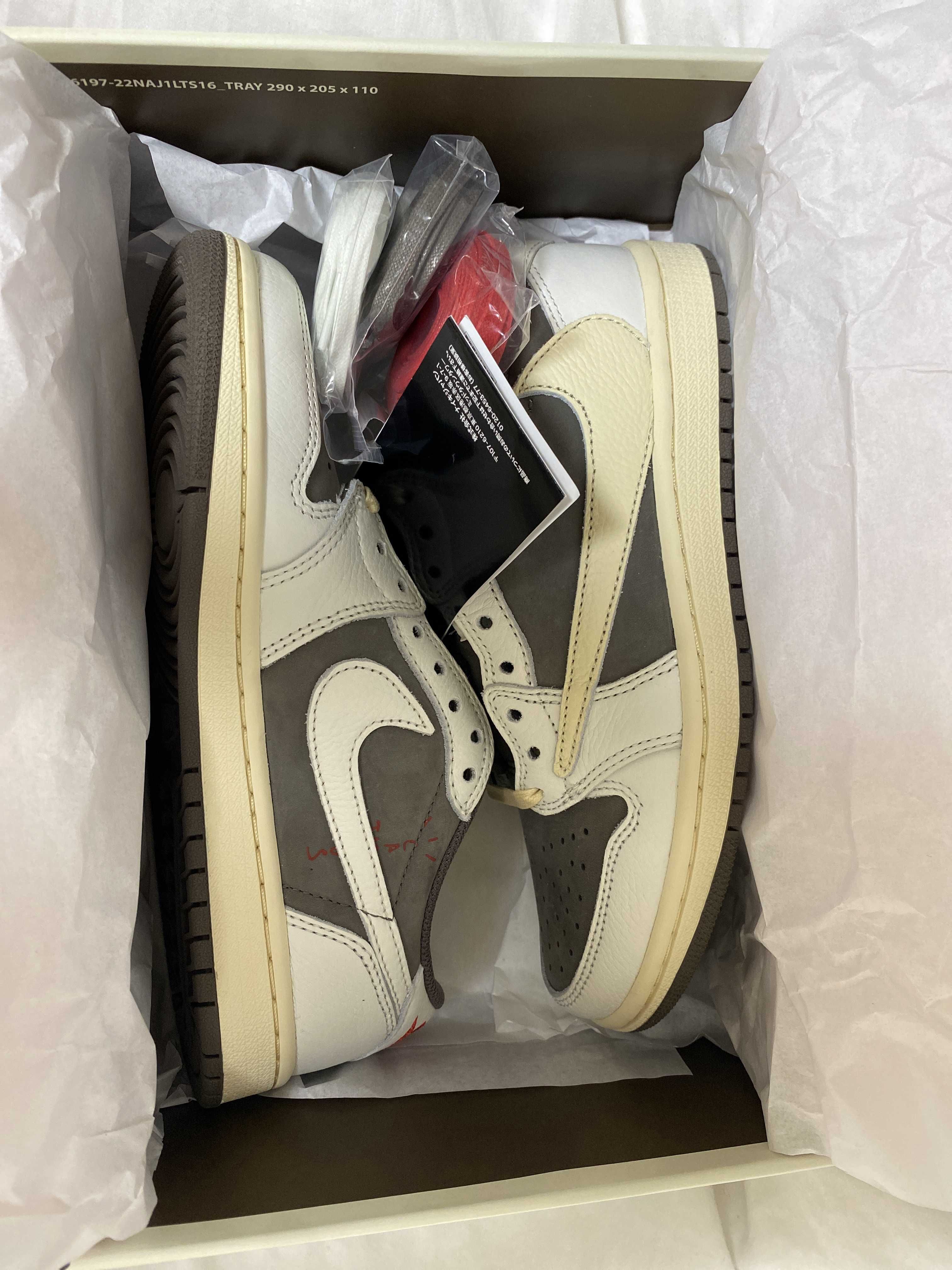 Travis Scott × Nike Air Jordan 1 Low OG SP "Reverse Mocha/Sail and Ridgerock"