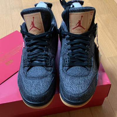 Nike × Levi's Air Jordan 4 "Black Denim" (Tag: LEVIS®)