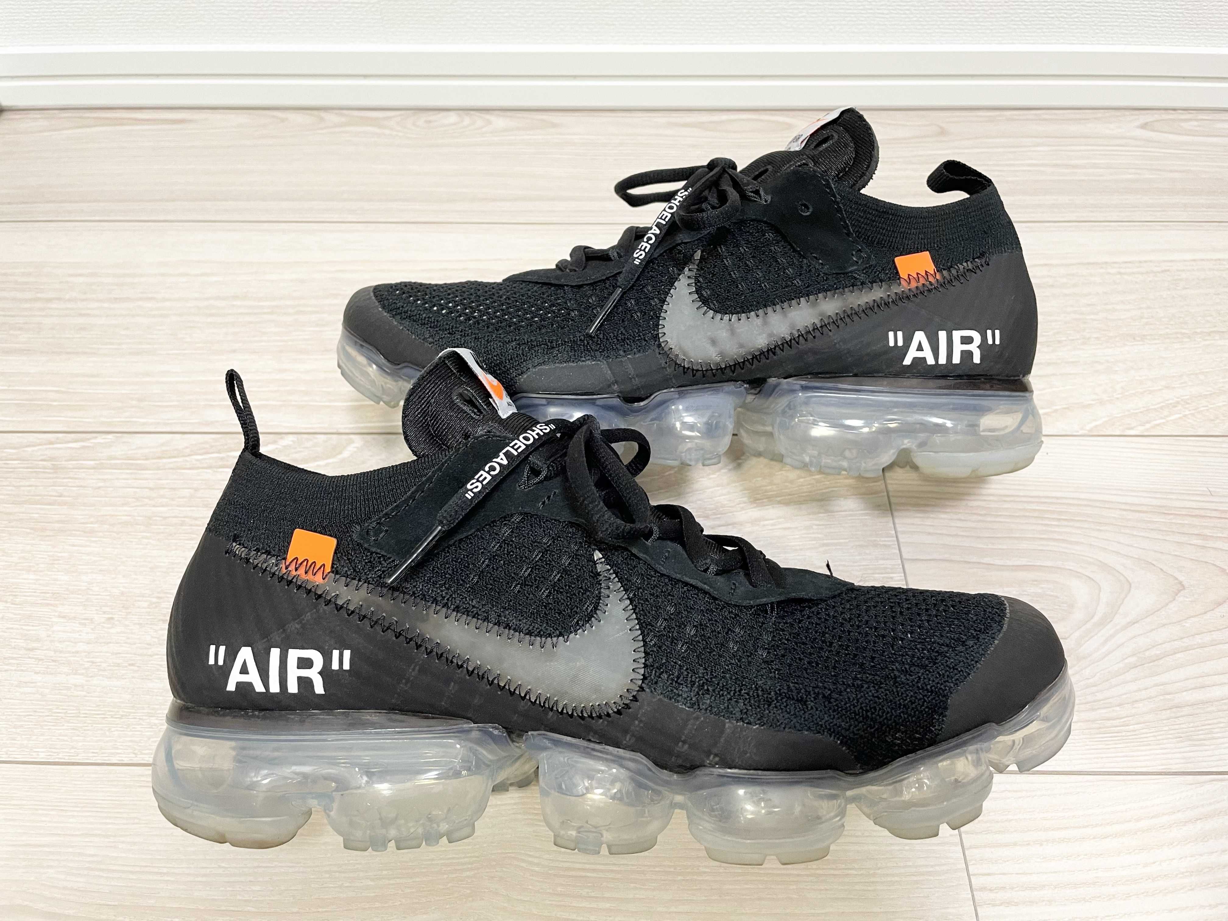 Off-White × Nike Air Vapormax "Black/Total Orange/Clear"