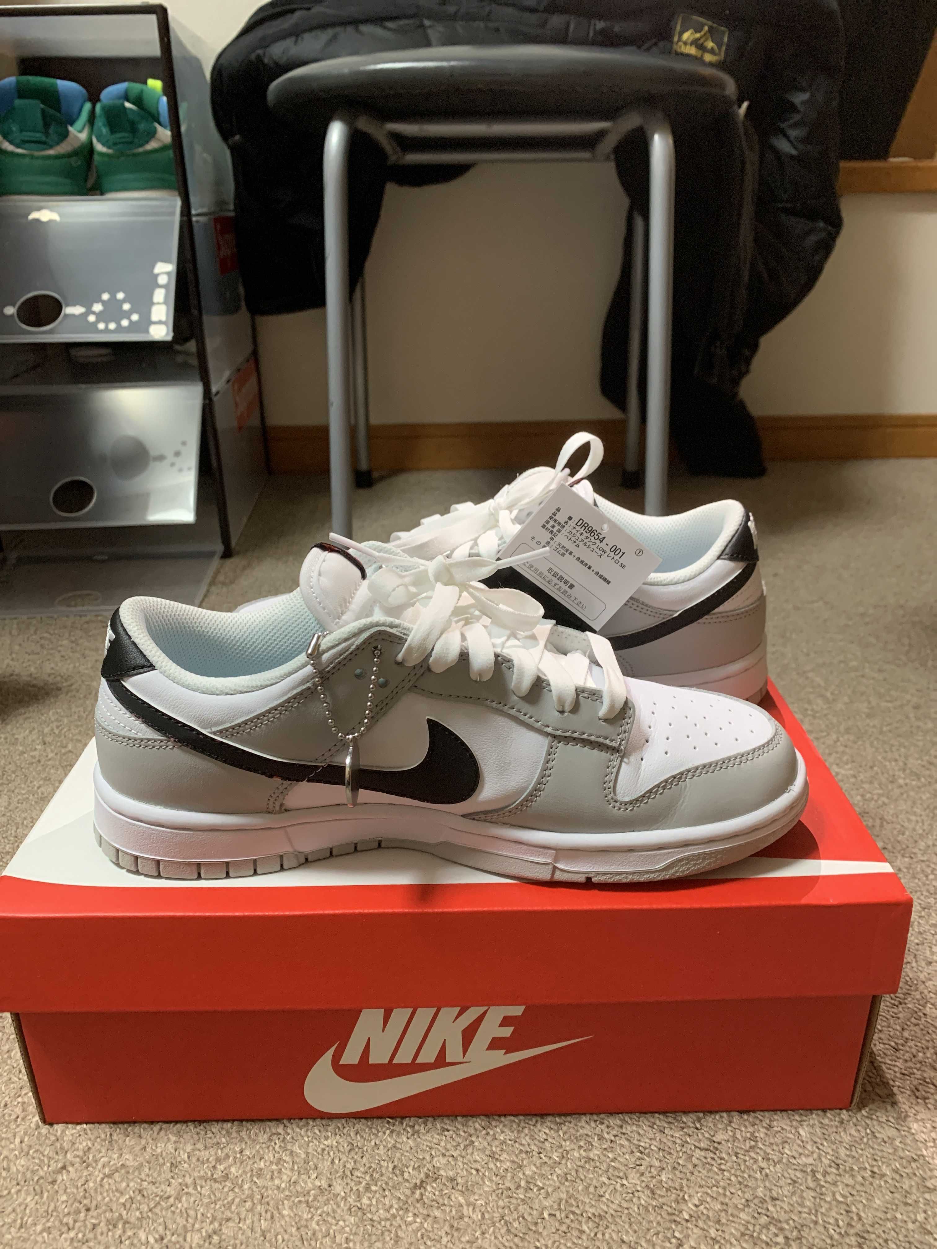 Nike Dunk Low SE Lottery "Grey Fog/Light Crimson"