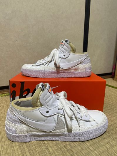 sacai × Nike Blazer Low "White Patent Leather"