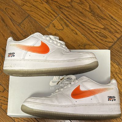 KITH × Nike Air Force 1 Low "White/Rush Blue/White/Brilliant Orange"