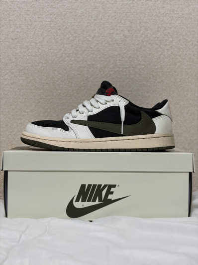 Travis Scott × Nike Women's Air Jordan 1 Low OG "Medium Olive"