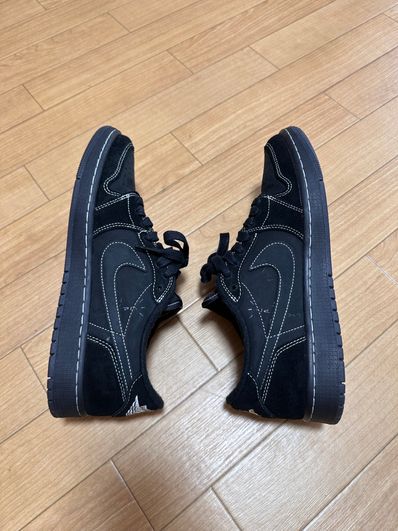 Travis Scott × Nike Air Jordan 1 Low OG SP "Black Phantom"